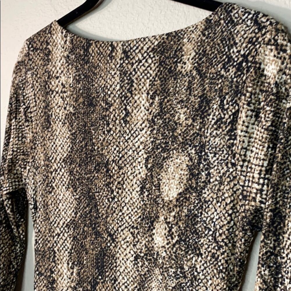 All In Favor Snakeskin Ribbed Dress - Picture 7 of 13